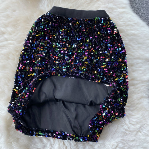 Chic Sequin Decorated Camisole&Skirt 2Pcs