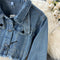 Denim Short Jacket&Halter Dress 2Pcs