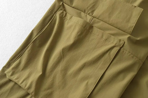 Drawstring Overalls With Large Pockets