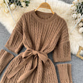 Niche Lace-up Sweater with Detachable Sleeves