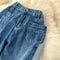 Vintage Niche Design Color-blocking Jeans