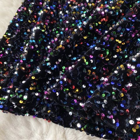 Chic Sequin Decorated Camisole&Skirt 2Pcs