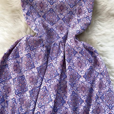 Niche Backless Floral Slip Dress