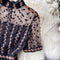 Elegant Mesh Embroidered Fishtail Dress