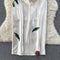 Ethnic Style Satin Printed Slip Dress