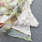 Niche Lace-up Irregular Printed Slip Dress