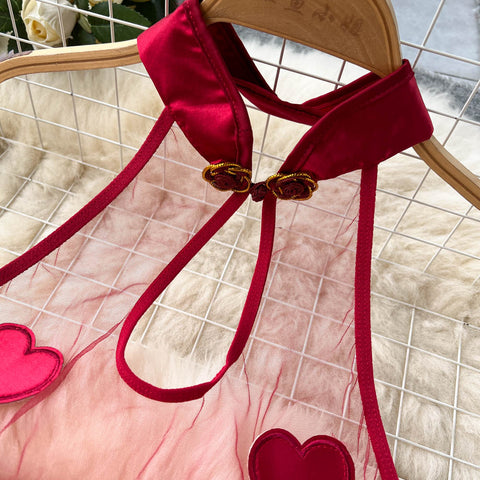 See-through Backless Cosplay Costume Set