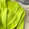 Fluorescent Green Suit Collar Strappy Dress