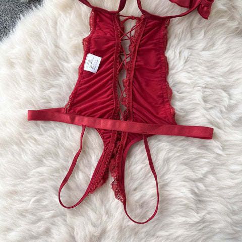 Red Cut-out Sexy Jumpsuit