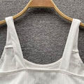 Solid Color Knitted High-waist Camisole