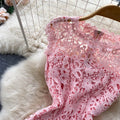 Lace Hollowed Sheath dress