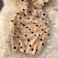 Sexy Star-embellished Mesh Ruffled Dress