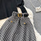 Turtleneck Sweater& Plaid Skirt 2Pcs Set