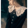 Retro Exquisite Collar Knitted Dress