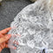 Plain Lace Embroidery Halter Jumpsuit