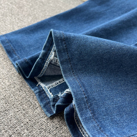 Doll Collar Jacket&Skirt Denim 2Pcs Set