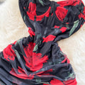 Chic Printed Chiffon Slip Dress