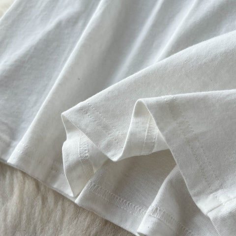 Chic White T-shirt&Denim Skirt 2Pcs Set