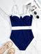 A One-piece Swimsuit With Breast Padding