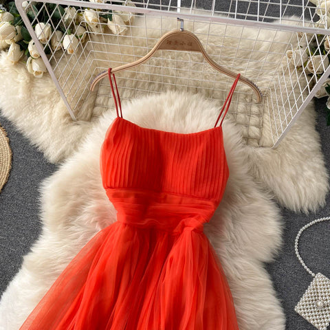 Halter Gauze Dress