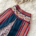 Ethnic Tassel Camisole&Printed Trousers 2Pcs