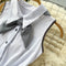 Polo Neck Jumpsuit&Skirt Uniform 2Pcs Set
