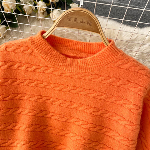 Hip-packaging Dress&Sweater 2Pcs Set