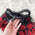 Black Lace Sexy Lingerie 2Pcs Set