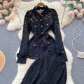 Bell-bottom Lace Suit