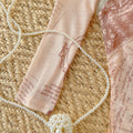 Pink Printed Mesh Long-sleeve Jumpsuit
