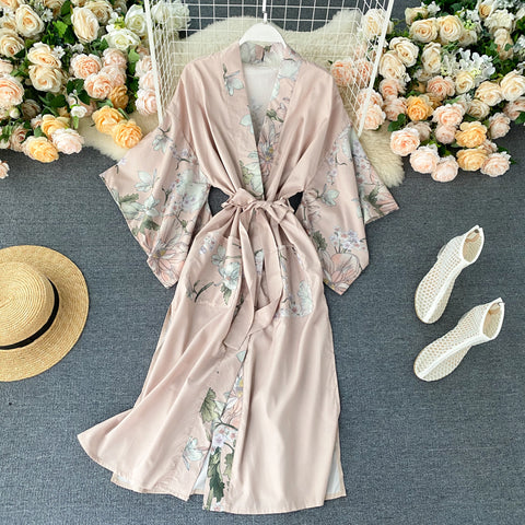 Silk Satin Pajamas And Beach Dress