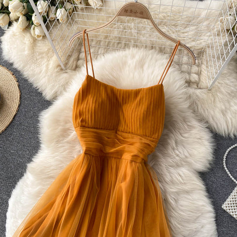 Halter Gauze Dress