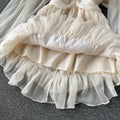 French Style Ruffle Fairy Puff Dress