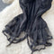 Black Lace Patchwork Halter Dress