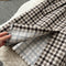 Tweed Plaid Dress&Sweater 2Pcs Set
