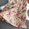 Tie-dye Pleated Chiffon Dress
