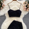 Two-piece Camisole Hollow High Waist Dress