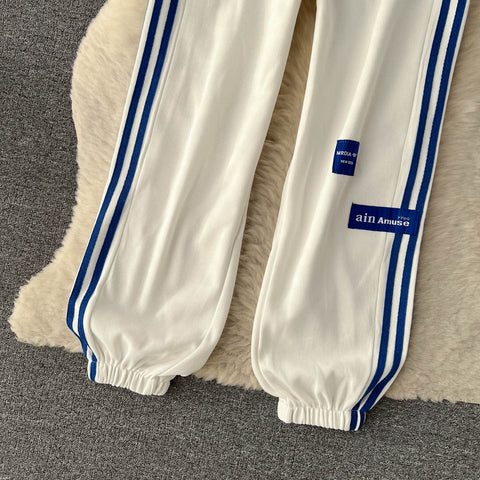 Casual Striped Baggy Harem Trousers