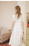 Tulip Embroidered White Dress