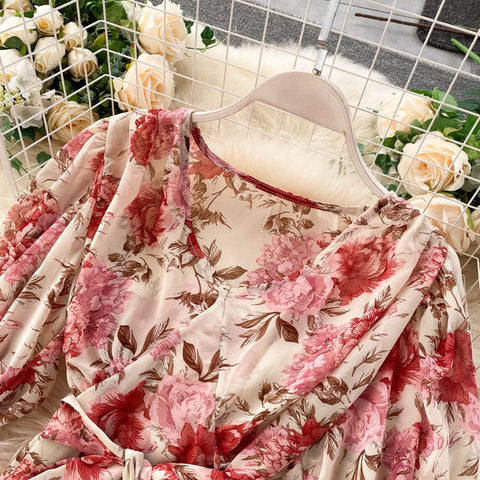 Strappy Chiffon Top&Fishtail Bustier 2Pcs