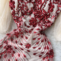 High-end Patchwork Sequin Fishtail Dress
