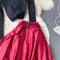 Knit Top&Satin Skirt 2PCS Set