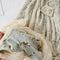 Vintage Lace dress high waist floral Dress