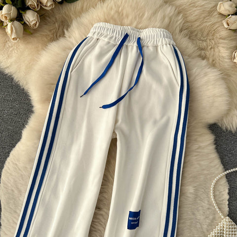 Casual Striped Baggy Harem Trousers