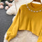 Vintage Beaded Jersey&V-neck Halter Dress