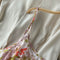 Blazer&Floral Halter Dress 2Pcs Set