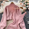 Cardigan Shawl&Halter Dress 2Pcs Set