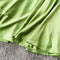 Lace-up Back Strap Halter Solid Color Big Swing Dress