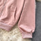 Solid Color Hoodie&Vest&Shorts 3Pcs