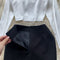 White Shirt&Black Skirt 2Pcs Set